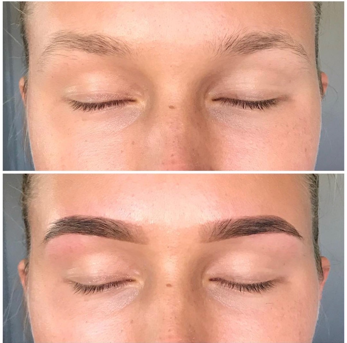 Brow shaping and tinting by PMU by the Sea